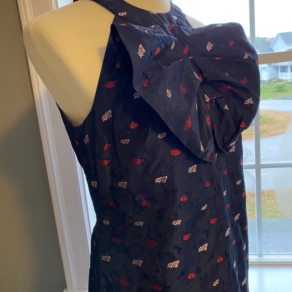 STUNNING Banana Republic taffeta appliqué dress